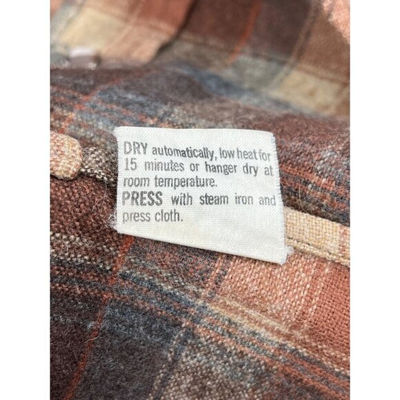 Pendleton Shirt Large Western Virgin Wool Tartan Pearl Snap High Grade USA - Picture 8 of 10